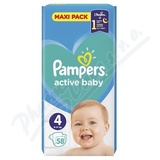 PAMPERS Active Baby VPP 4 Maxi 58ks