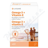 LIVSANE Omega3 ryb olej + Vitamin E tablety 60 ks