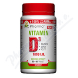 Vitamn D3 Forte 1000 I. U. tbl. 90+90 BIO-Pharma