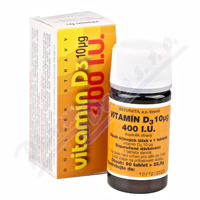 Vitamn D3 400 I.U. tbl.90