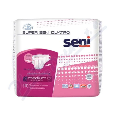 Seni Super Quatro Medium 10ks ink. plen. kalhotky