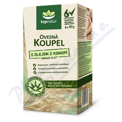 Ovesn koupel s olejem z konop 6x30g