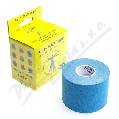 KineMAX SuperPro Cot. kinesiology tape modr.5cmx5m