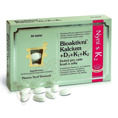 Bioaktivn Kalcium+D3+K1+K2 tbl.60