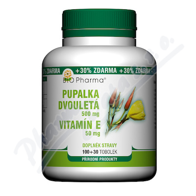 Pupalka dv.500mg Vit.E 50mg tob.100+30 BIO-Pharma