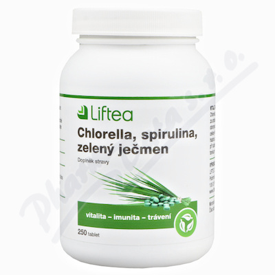 LIFTEA Chlorella-Spirulina-Zel.jemen 250tbl.