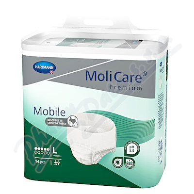 Inkont. kalh. MOLICARE MOBILE 5kapek Large 14ks