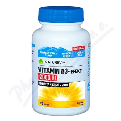 Swiss NatureVia Vitamin D3-Efekt 2000IU tbl.90