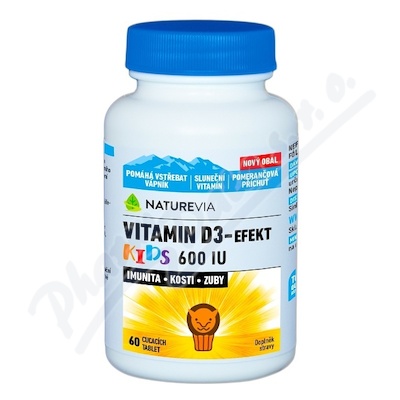 Swiss NatureVia Vitamin D3-Efekt Kids tbl.60