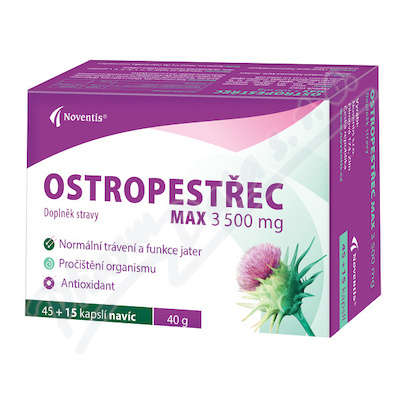 Ostropestec Max 3500 mg cps. 45+15