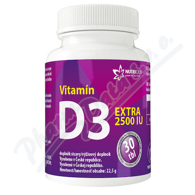 Vitamn D3 EXTRA 2500IU tbl.30