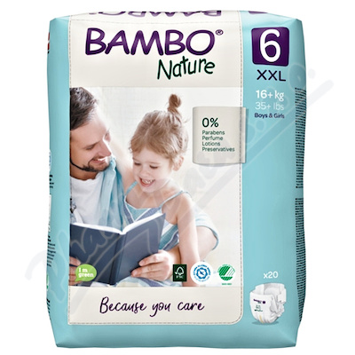 Bambo Nature 6 dtsk plenk. kalhotky 16+ kg 20ks