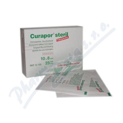 Nplast Curapor Transparent steril.10x8cm 25ks