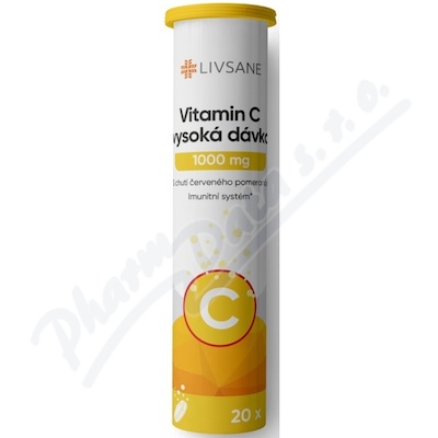 LIVSANE Vitamin C vys. dvka 1000mg um.tbl. 20ks