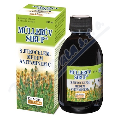 Mllerv sirup s jitrocelem medem a vit.C 245ml