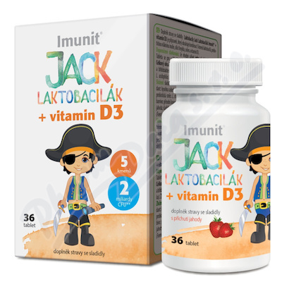 Laktobacily JACK LAKTOBACILK Imunit+vit.D3 tbl.36