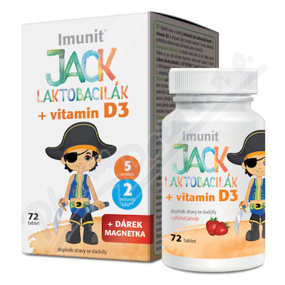 Laktobacily JACK LAKTOBACILK Imunit+vit.D3 tbl.72