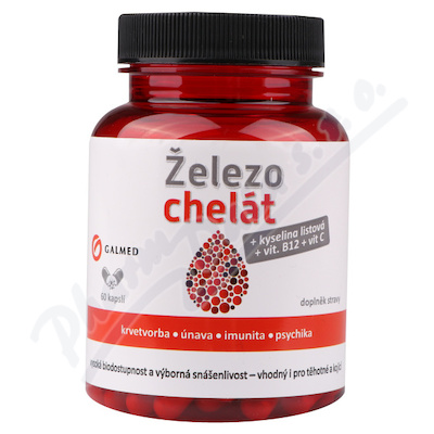 elezo chelt+vit.B9+vit.B12+vit.C cps.60 Galmed