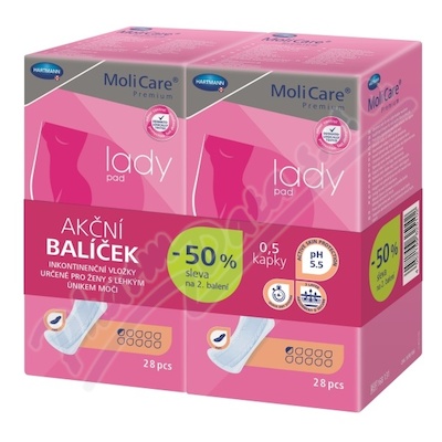 MoliCare Premium Lady pad 0.5 kapky 28+28ks zdarma