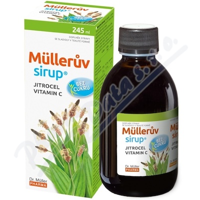 Mllerv sirup s jitrocelem bez cukru 245ml