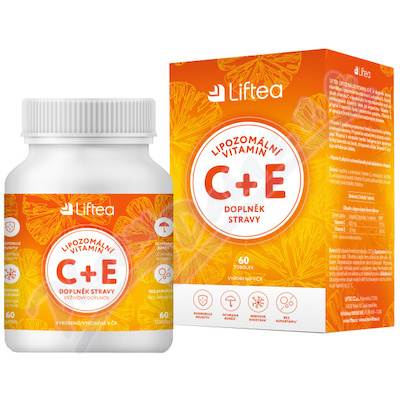 LIFTEA Lipozomln vitamn C+E tob.60