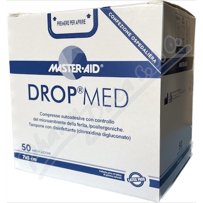 DROP MED Rychloobvaz Steril. Antisep 7x5 cm-50 ks