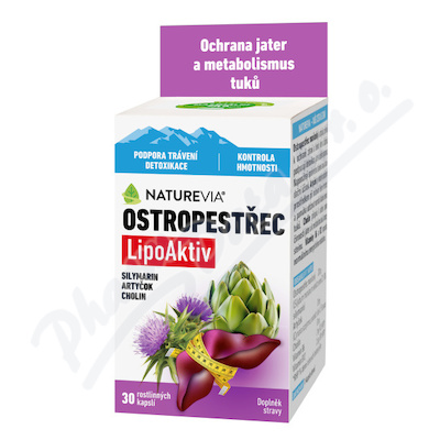 NatureVia Ostropestec LipoAktiv cps.30