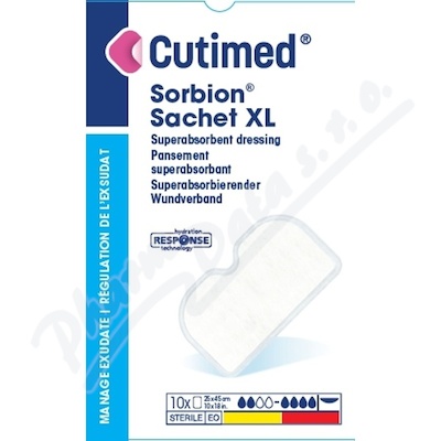 Cutimed Sorbion Sachet XL kryt ster.25x45cm 10ks