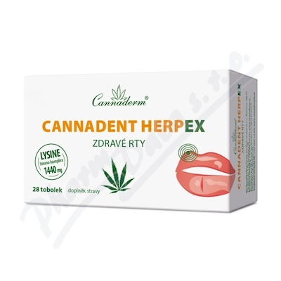 Cannaderm Cannadent HerpEX zdrav rty 28 tob.