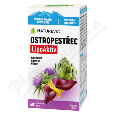 NatureVia Ostropestec LipoAktiv cps.60