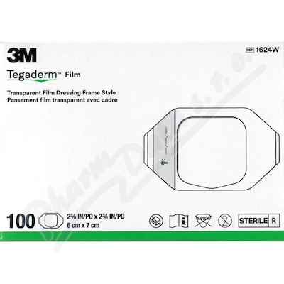 3M Tegaderm transp.pevaz.flie 6x7cm 1624W 100ks