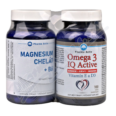 Magnesium Chelt+B6 cps.60+Omega 3 IQ tob.100