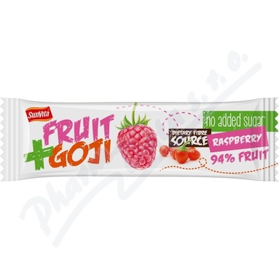 Sunvita Fruit+Goji ovocn tyinka malina 30g